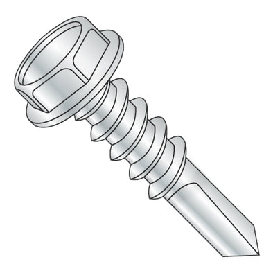 5/16-12 x 1 Unslotted Hex Washer With Number 5 Point Full Thread Self Dril Screw Zinc Bake-Bolt Demon