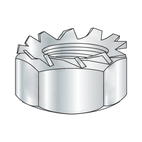 6-32 x 1/4 K Lock Nuts Small Pattern Zinc and Bake-Bolt Demon