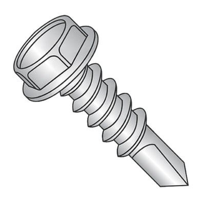 12-14 x 7/8 Unslot HWH #4 Point Self Drill Full Thread Zinc 1,000 hours Salt Spray-Bolt Demon