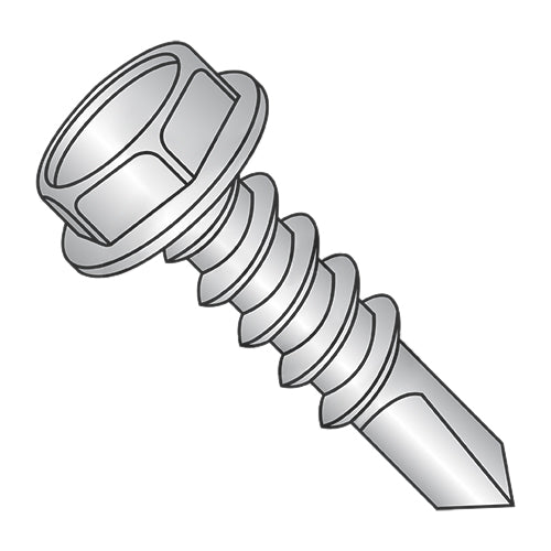 12-14 x 7/8 Unslot HWH #4 Point Self Drill Full Thread Zinc 1,000 hours Salt Spray-Bolt Demon