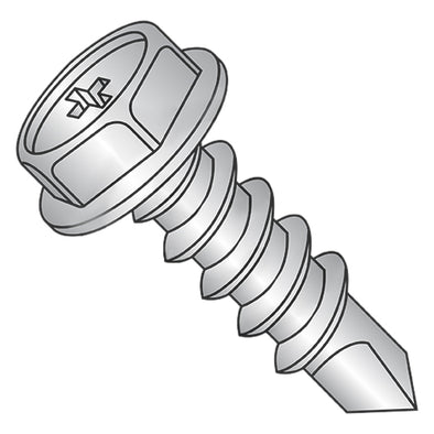 8-18 x 5/8 Phil Hexwasher Full Thread Self Drill Scr Zinc Nickel Bake 1000hours Salt Spray-Bolt Demon