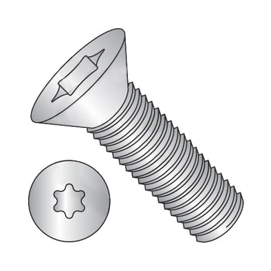 10-32 x 5/8 6-Lobe Flat Machine Screw Fully Threaded 18-8 Stainless Steel-Bolt Demon