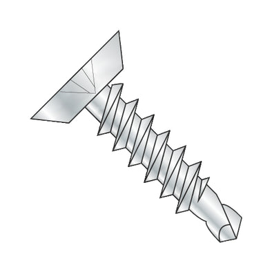 6-20 x 1 1/2 Phillips Flat Undercut Full Thread Self Drilling Screw Zinc & Bake-Bolt Demon