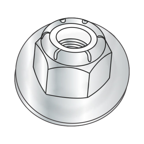 M12-1.75 DIN 6926/ISO7043 Metric class 8 Prevail Torque Nylon Insert Hex Flange Lock Nut Zinc-Bolt Demon