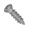 8-15 x 1 1/2 Phillips Oval Self Tapping Screw Type A Number Six Head Fully Thrd Black Phospha-Bolt Demon
