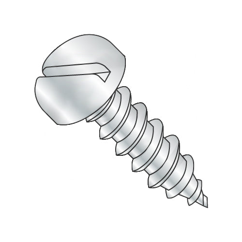 6-20 x 5/8 Slotted Pan Self Tapping Screw Type AB Fully Threaded Zinc-Bolt Demon