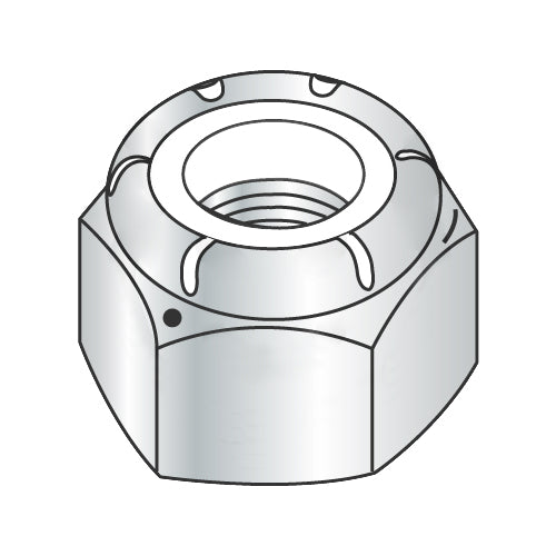 7/16-14 Nylon Insert Hex Locknut NE Light Hex Standard Height Grade 5 Zinc-Bolt Demon