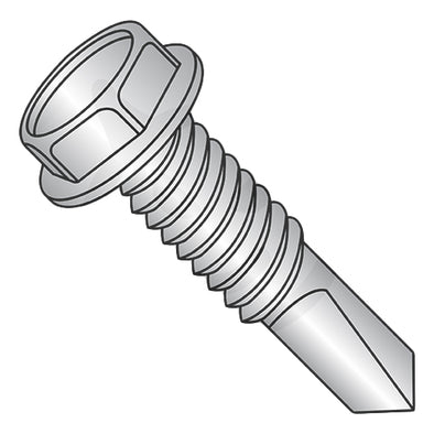 12-24 x 1 1/4 Unslot HWH Self Drill Machine Full Thd #4Point Zinc 1000 hours Salt Spray-Bolt Demon