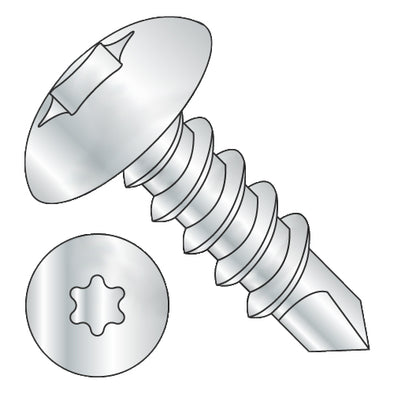 10-16 x 1 1/2 6 Lobe Truss Self Drilling Screw Fully Threaded Zinc-Bolt Demon