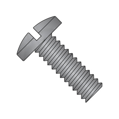 8-32 x 1/2 Slotted Binding Undercut Machine Screw Fully Threaded Black Oxide-Bolt Demon