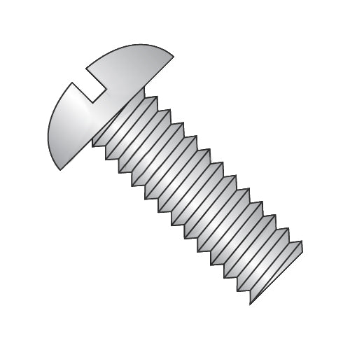 6-32 x 1 Slotted Round Machine Screw Fully Threaded 18-8 Stainless Steel-Bolt Demon