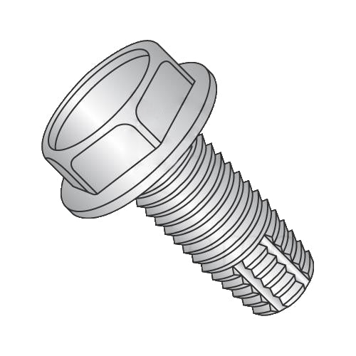 1/4-20 x 5/8 Unslotted Indented Hex Washer Thread Cutting Screw Type F Fully Thread 18-8 Stai-Bolt Demon