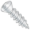 10-16 x 1 1/4 Phillips Oval Number 8 Head Self Tapping Screw Type AB Full Thread Zinc-Bolt Demon