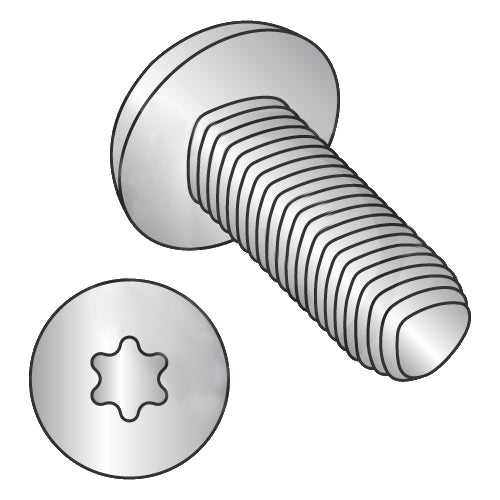 M4-0.7 x 16 DIN 7500CE 6-Lobe Pan Thread Roll Screw Full Thd 18-8 StainlessSteel PassivateWax-Bolt Demon