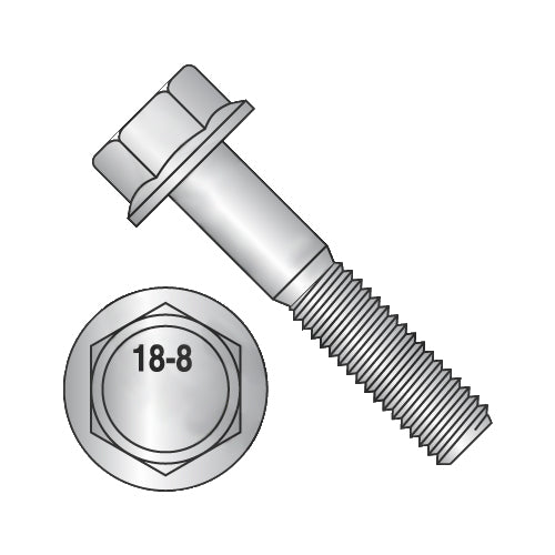 5/8-11 x 2 Hex Head Flange Non Serrated Frame Bolt IFI-111 2002 18-8 Stainless Steel-Bolt Demon