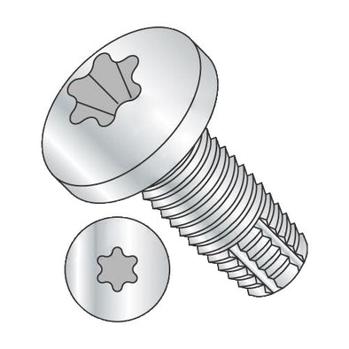2-56 x 5/16 Six Lobe Pan Thread Cutting Screw Type F Fully Threaded Zinc-Bolt Demon