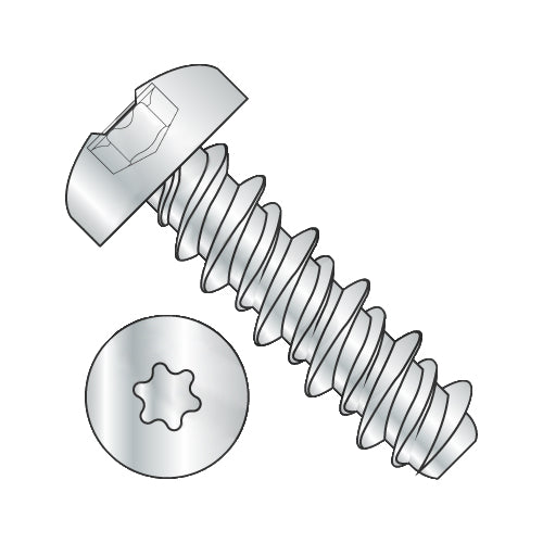 2-32 x 3/8 Six Lobe Pan High Low Screw Fully Threaded Zinc and Bake-Bolt Demon