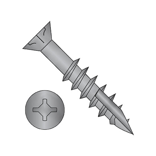 9-10 x 3 Square Phil #8Flat w/Nibs Deep Thread Wood Screw 2/3 Thread Type 17 Black Oxide-Bolt Demon