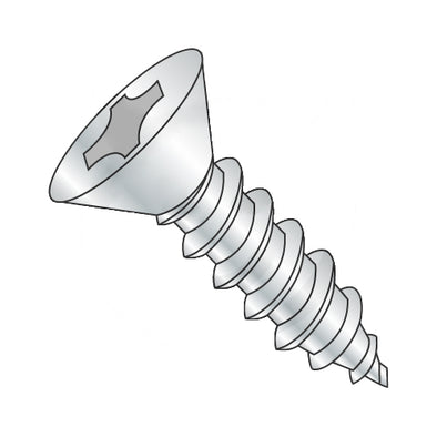 5/16-12 x 1 Phillips Flat Self Tapping Screw Type AB Fully Threaded Zinc-Bolt Demon