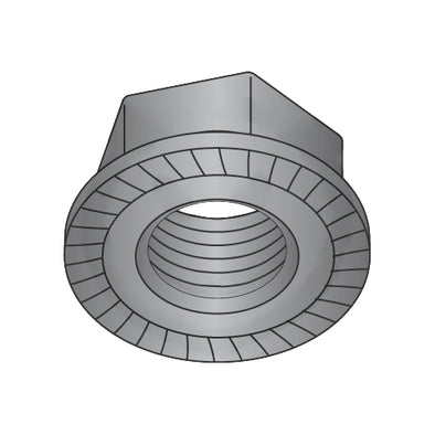 6-32 Serrated Flange Hex Lock Nuts Case Hardened HR15N 78/90 Black Oxide-Bolt Demon