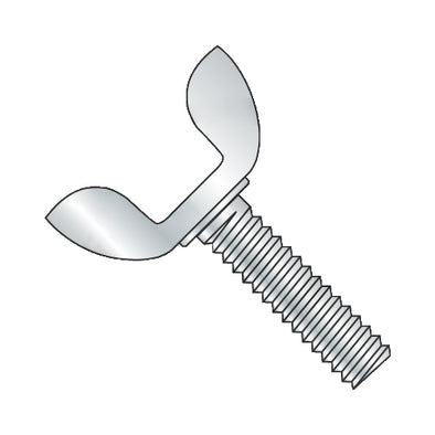 8-32 x 1/2 Stamped Steel Wing Screw Type D Zinc-Bolt Demon