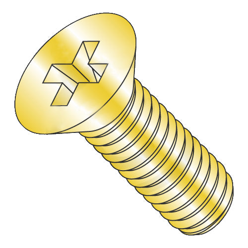 0-80x5/16 MS35191 Military Phillips Flat 82 Degree Full Thread Machine Screw Cadmium-Bolt Demon
