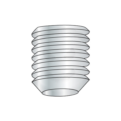 6-40 x 1/8 Fine Thread Socket Set Screw Cup Plain-Bolt Demon