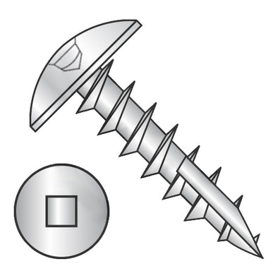 8-11 x 1 #2 Square Drive Truss Deep Thread Screw Type 17 Full Thread Zinc-Bolt Demon