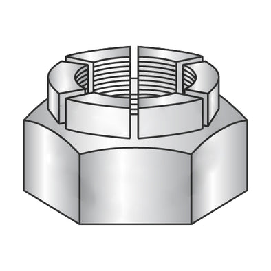 1/4-20 Flex Type Hex Lock Nut Full Height Heavy Hex Cadmium and Wax-Bolt Demon