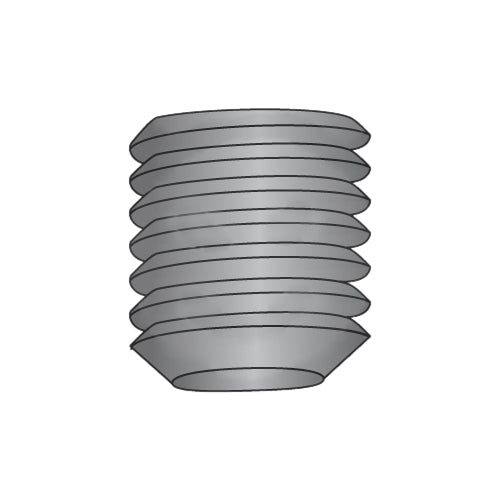 1/4-20 x 3/16 Coarse Thread Socket Set Screw Flat Point Imported ISO4026, DIN 913-Bolt Demon