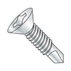 1/4-20 x 3 Phillips Flat Full Thread Self Drill Screw Machine Screw Thread Zinc & Bake-Bolt Demon
