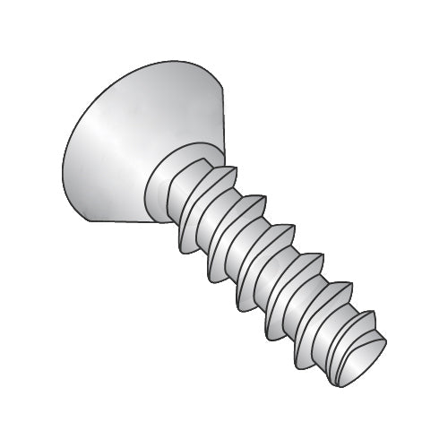6-19 x 3/8 Phillips Flat U/C Plastite Alternative 48-2 Full Thread 18-8 S/S Pasivated & Wax-Bolt Demon