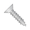 8-18 x 3/8 Square Flat Undercut Self Tapping Screw Type AB Full Thread 18-8 Stainless Steel-Bolt Demon