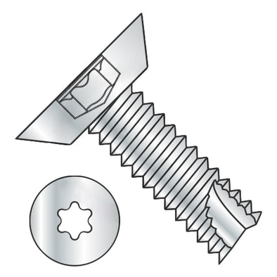 6-20 x 5/16 6 Lobe Flat Undercut Thread Cutting Screw Type 25 Fully Threaded Zinc-Bolt Demon
