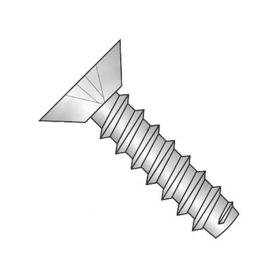 10-16 x 1/2 Phillips Flat Undercut Self Tapping Screw Type B Fully Threaded 18-8 Stainless-Bolt Demon
