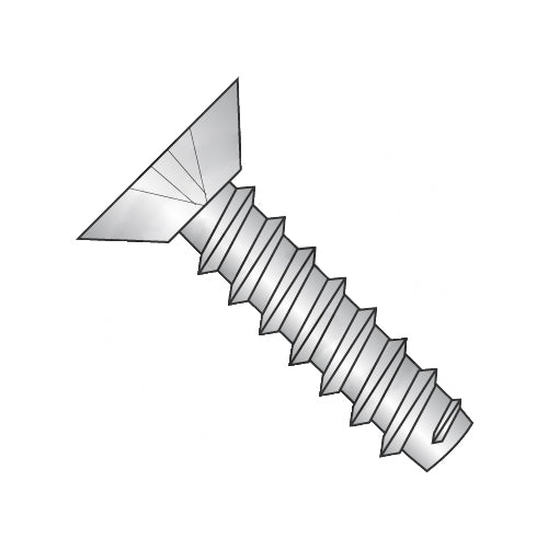 10-16 x 1/2 Phillips Flat Undercut Self Tapping Screw Type B Fully Threaded 18-8 Stainless-Bolt Demon