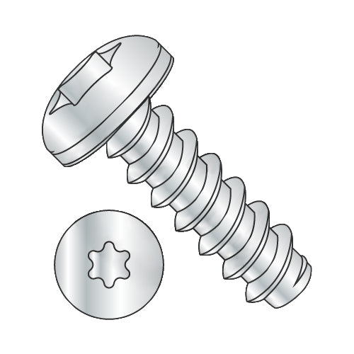6-20 x 5/16 6-Lobe Pan Self Tapping Screw Type B Fully Threaded Zinc and Bake-Bolt Demon