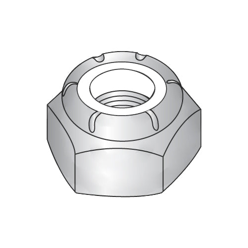 1/4-20 NTU NTU Nylon Insert Heavy Thin Pattern Nut Zinc-Bolt Demon