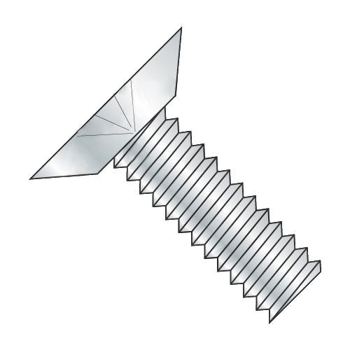 6-32 x 1 Phillips Flat Undercut Machine Screw Fully Threaded Zinc-Bolt Demon