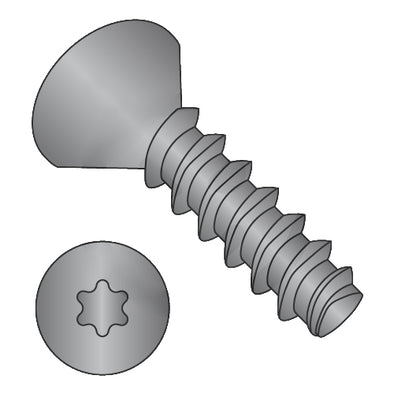 10-14 x 1 6-Lobe Flat Plastite Alternative 48-2 Fully Threaded Black Oxide and Wax-Bolt Demon