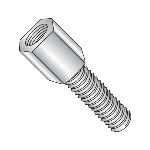 4-40X7/16 3/16 Hex Jackscrew Male 300 Series Stainless Steel-Bolt Demon