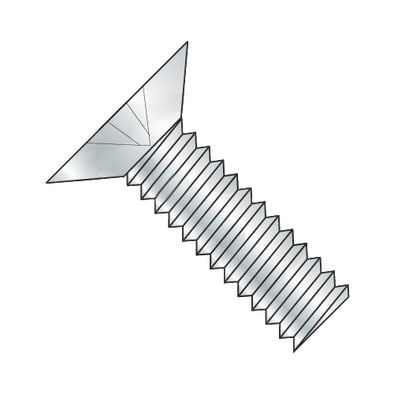 6-32 x 1/2 Phillips Flat 100º Machine Screw Fully Threaded Zinc-Bolt Demon