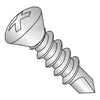 10-16 x 3/4 Phil Oval Self Drill Screw Full Thread Zinc Nickel Bake 1,000 hours Salt Spray-Bolt Demon