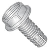 8-32 x 3/8 Slotted Indented Hex Washer Thread Cut Screw Type F Full Thread 410 Stainless St-Bolt Demon