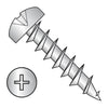 10 x 3/4 Phillips Pan Deep Thread Wood Screw Full Thread Steel Nickel Finish-Bolt Demon