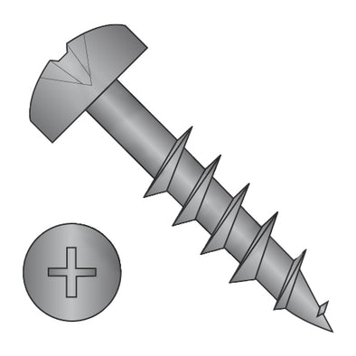 10-9 x 1 1/2 Phillips Pan Deep Thread Wood Screw 2/3 Thread Black Oxide and Oil-Bolt Demon