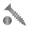 8 x 2 Flat Head Nibbed Square Drive Deep Thread Wood Screw Type 17 2/3 Thread Black Ox-Bolt Demon