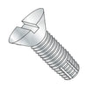 6-32 x 3/8 Slotted Flat Thread Cutting Screw Type F Fully Threaded Zinc-Bolt Demon