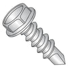 8-18 x 1/2 Unslotted Indent Hex Washer Self Drill Screw Full Thread 316 Stainless Steel-Bolt Demon