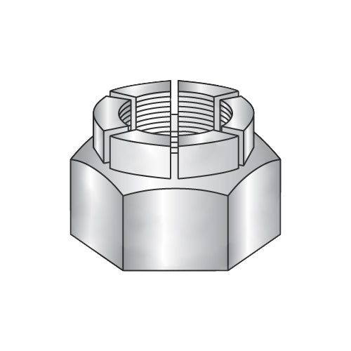 7/16-20 Flex Type Hex Lock Nut Full Height Light Cadmium and Wax-Bolt Demon